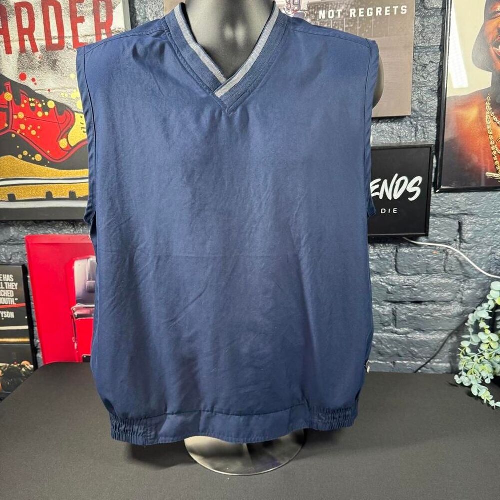 Nike Golf Vintage Y2K Navy V-Neck Pullover - Men's Medium
